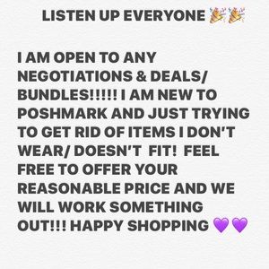 LISTEN UP!! i’m open to any negotiations/bundles